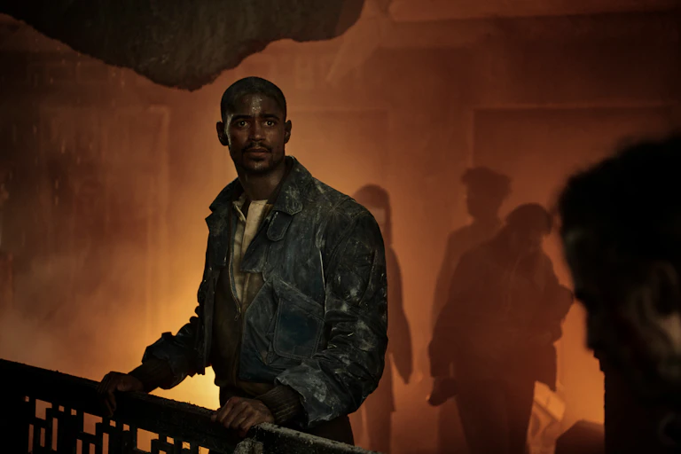 Still from science fiction series Foundation.
