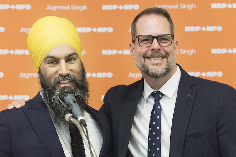 Jagmeet Singh and Alexandre Boulerice