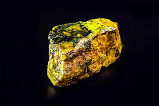 Lump of uranium ore