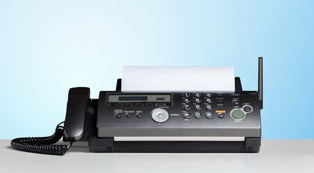 A fax machine