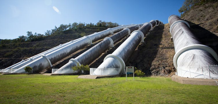 pipes on hill