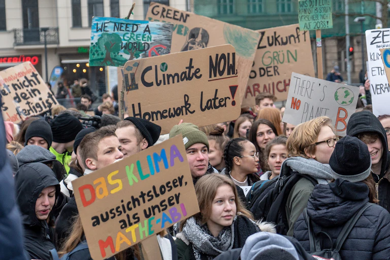 Students at climate strike
