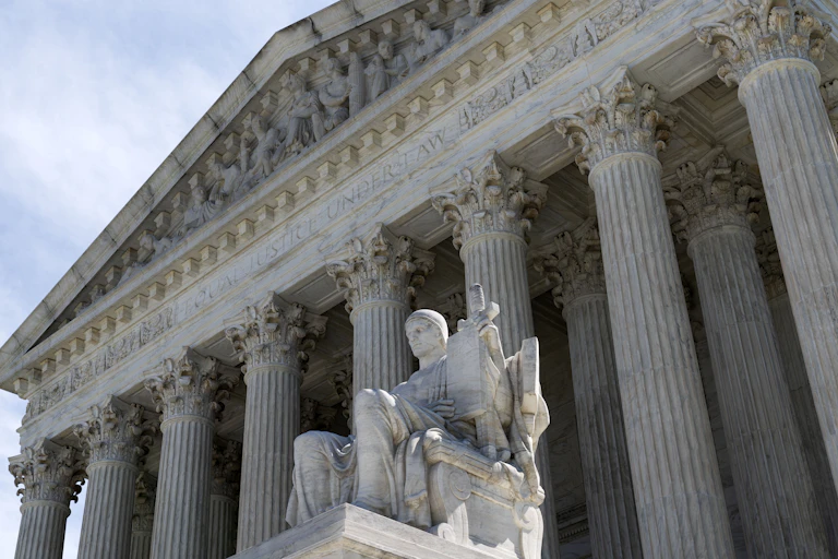 A view of the Supreme Court building