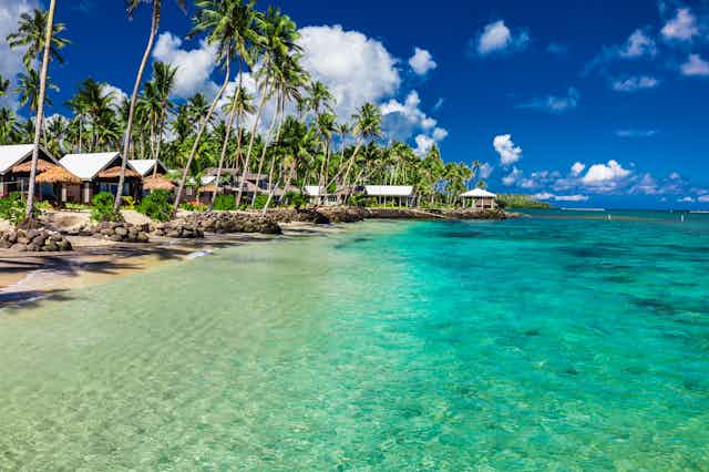 Beachfront villas in Samoa