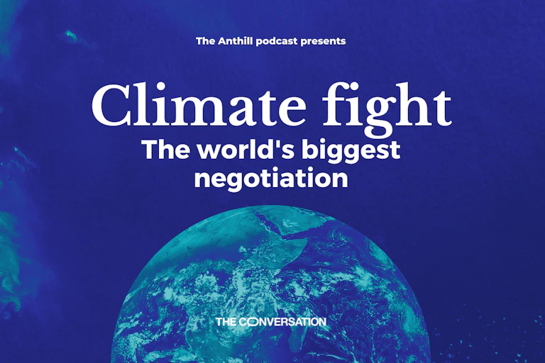 Promotional artwork for Climate Fight podcast series