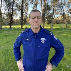 Man in paramedic uniform