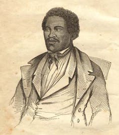 An illustration of Henry 'Box' Brown.