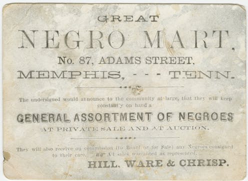 The brutal trade in enslaved people within the US has been largely whitewashed out of history