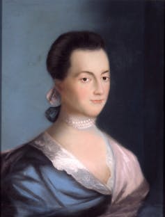 A painting of a woman