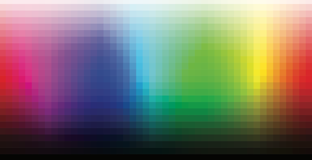Pixelated rainbow gradient