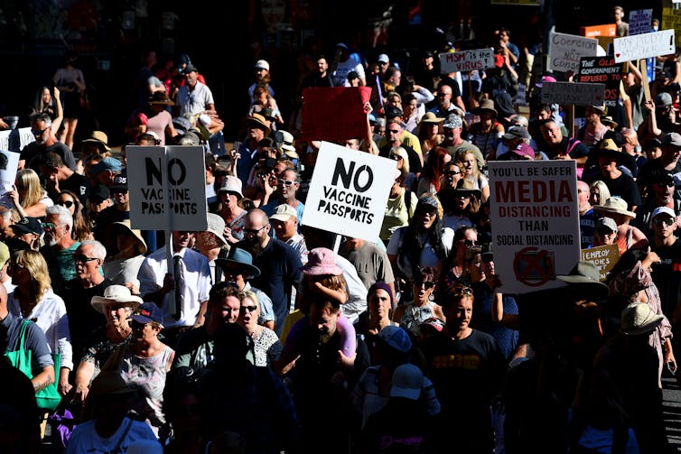 Protest against vaccine passports