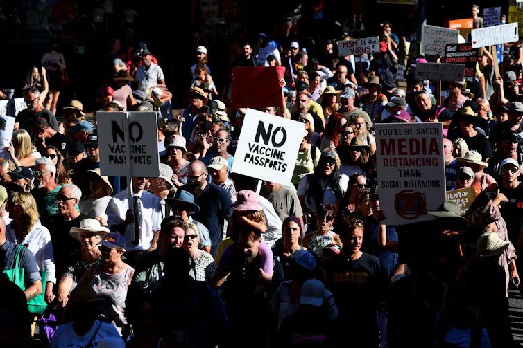 Protest against vaccine passports