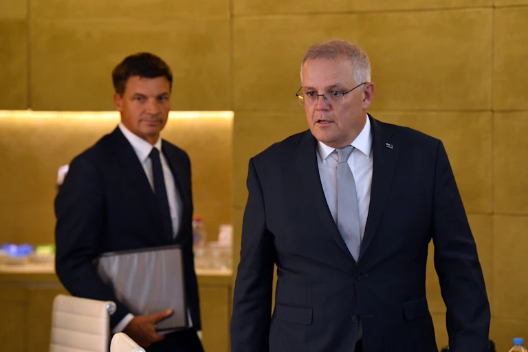 Angus Taylor and Scott Morrison