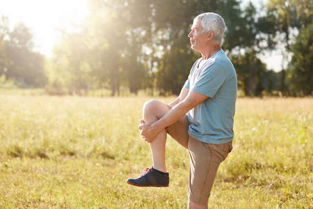 Standing on one leg is a sign of good health – and practising is good for  you too