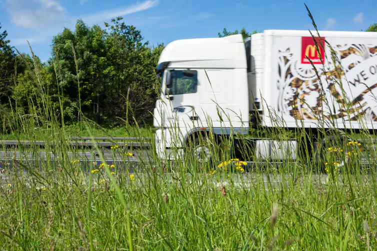 HGV on a UK motorway.