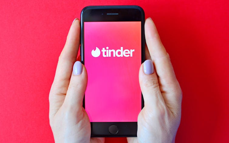 Tinder on phone screen