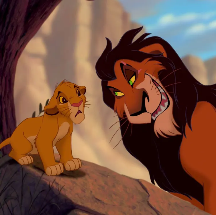 Simba and Scar.