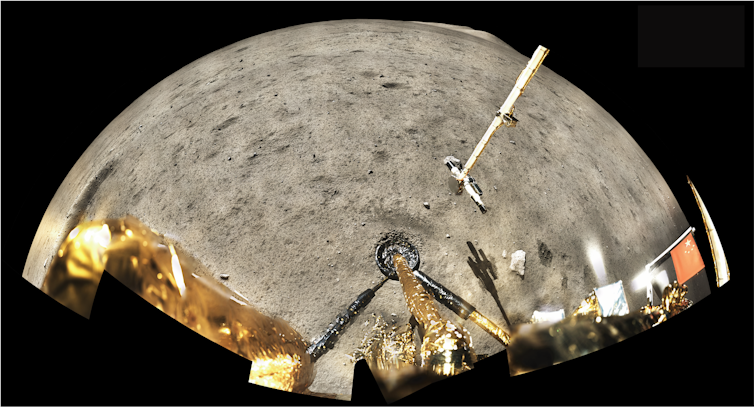 The Chang’e-5 landing site, photographed by the lander.