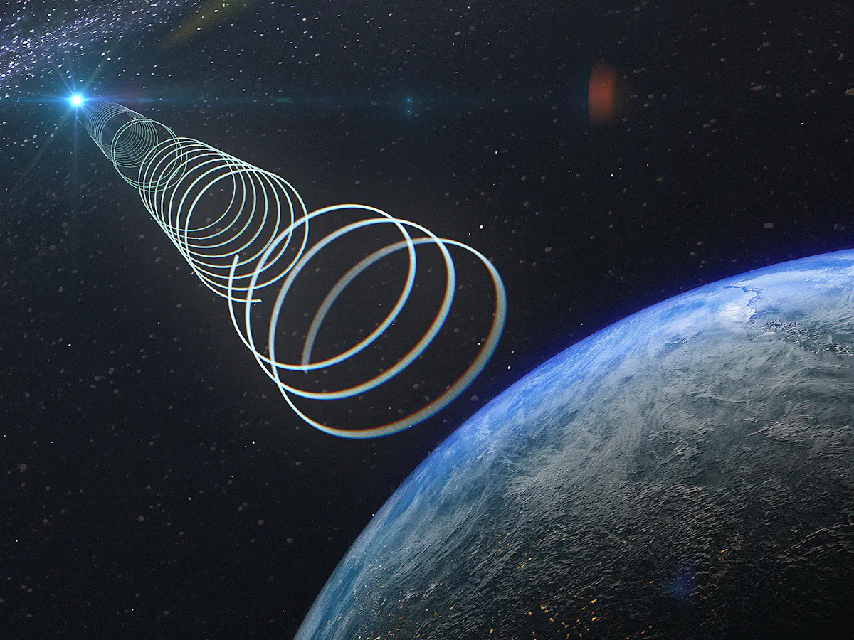 We found a mysterious flashing radio signal from near the centre of the galaxy