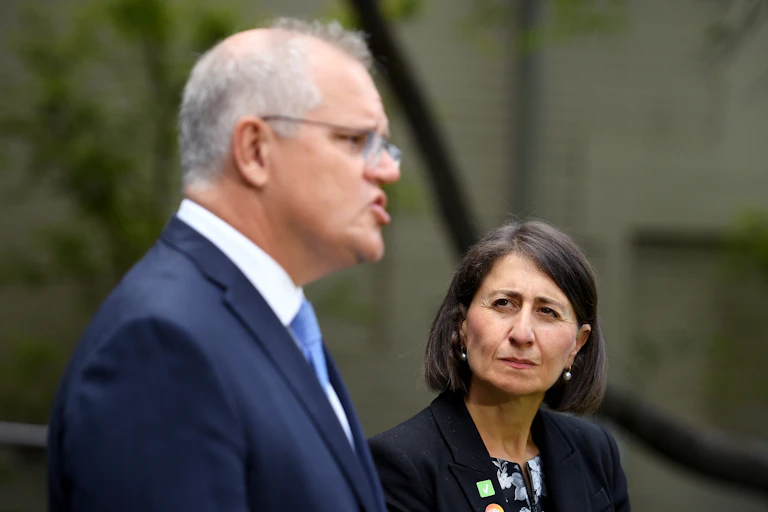 Scott Morrison and Gladys Berejiklian