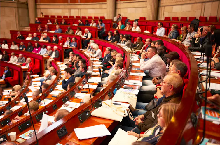 Assemblée de la Convention Citoyenne pour le climat composée de citoyens tirés au sort