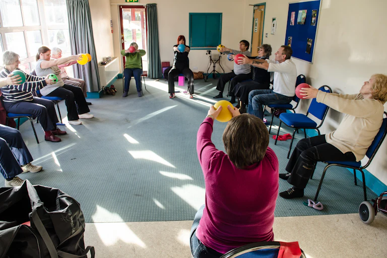 Occupational therapy for multiple sclerosis patients by professional instructor in Glastonbury, UK
