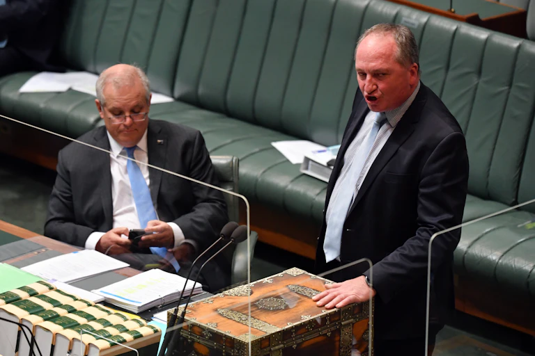 Scott Morrison and Barnaby Joyce