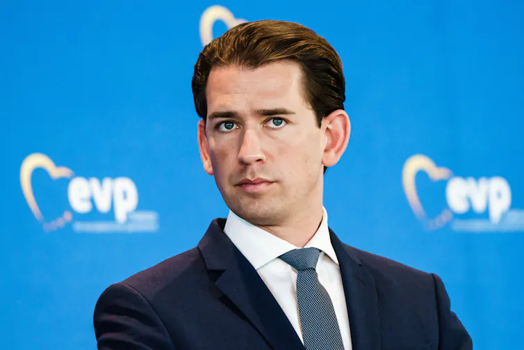 Now former Austrian chancellor Sebastian Kurz, pictured before his resignation.