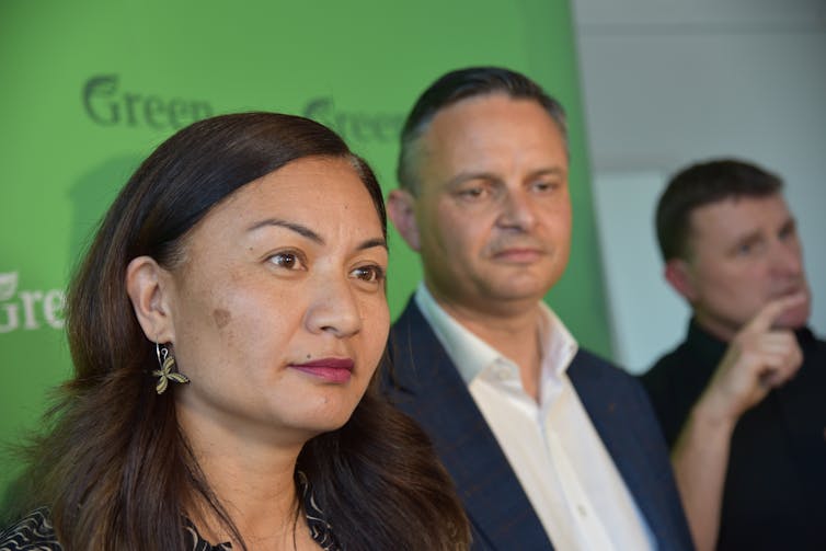 Green Party co-leaders Marama Davidson and James Shaw