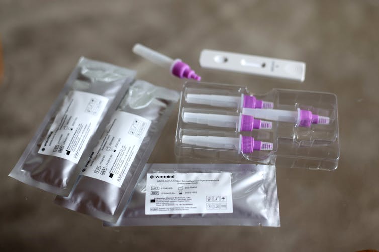 A rapid antigen testing kit