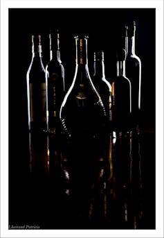 Silhouettes de bouteilles d’alcools
