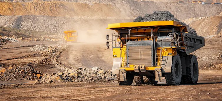 coal truck at mine