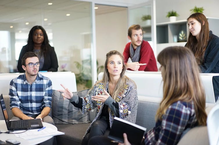 People in a meeting