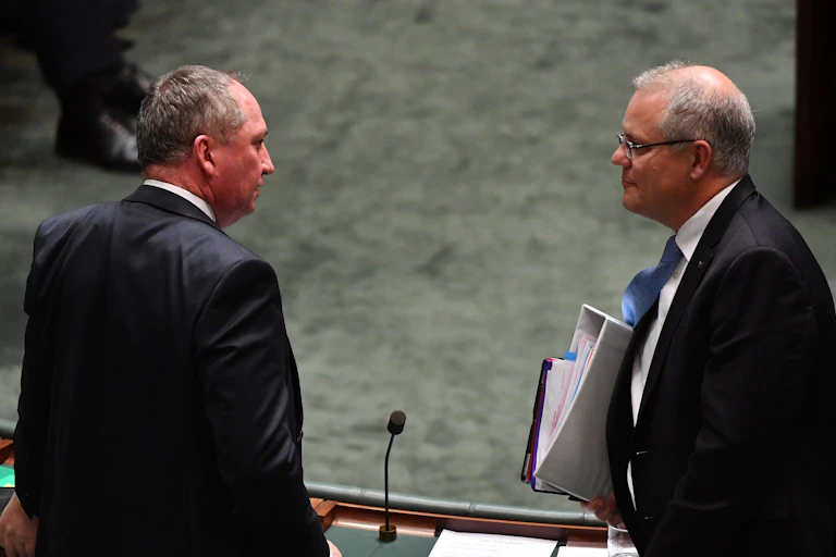 Barnaby Joyce and Scott Morrison
