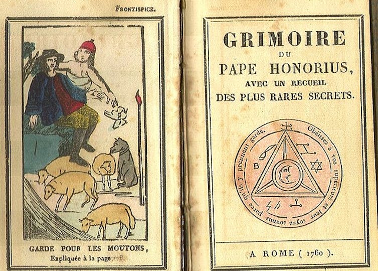 Grimoires, or ‘spellbooks’, had a great influence on science and religion. Wikimedia Commons.
