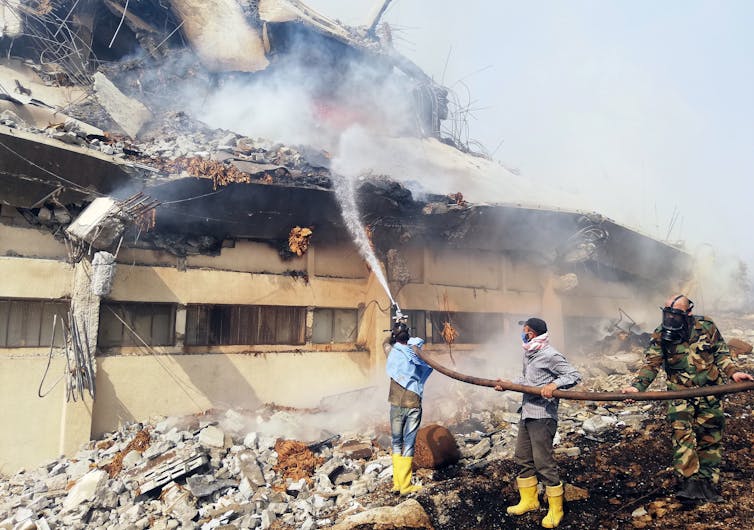 Wildfires in Syria last October.