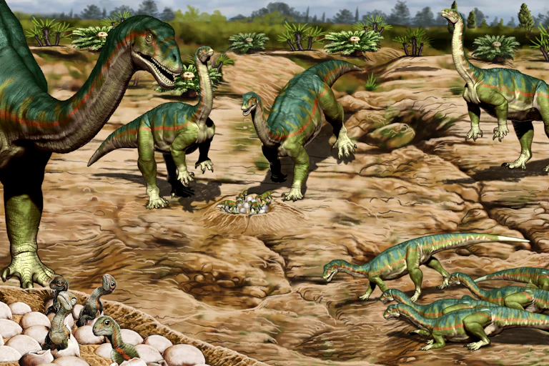 An illustration of the nesting ground.