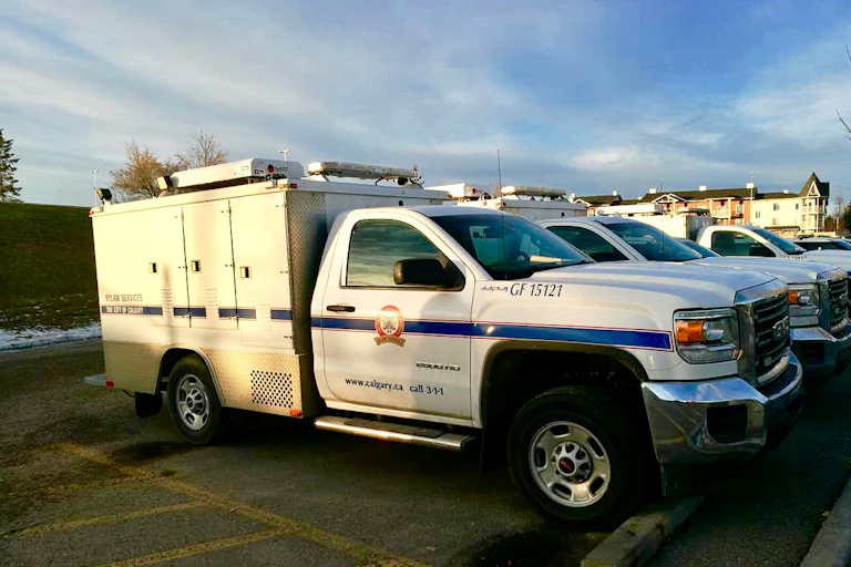 White City of Calgary animal control truck