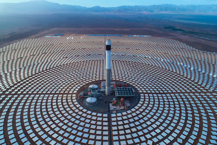 Morocco's state of the art solar farm at Oarzazate.