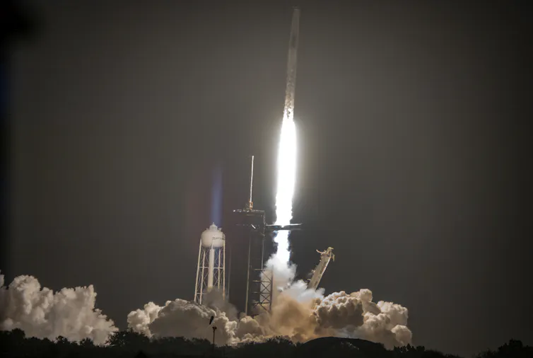 Image of the SpaceX Crew-2 mission lifting off on April, 23 2021.