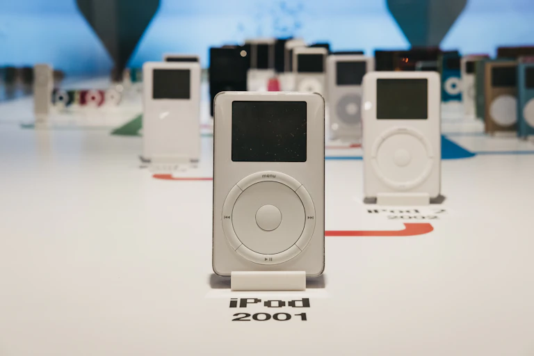 Different generations of iPod