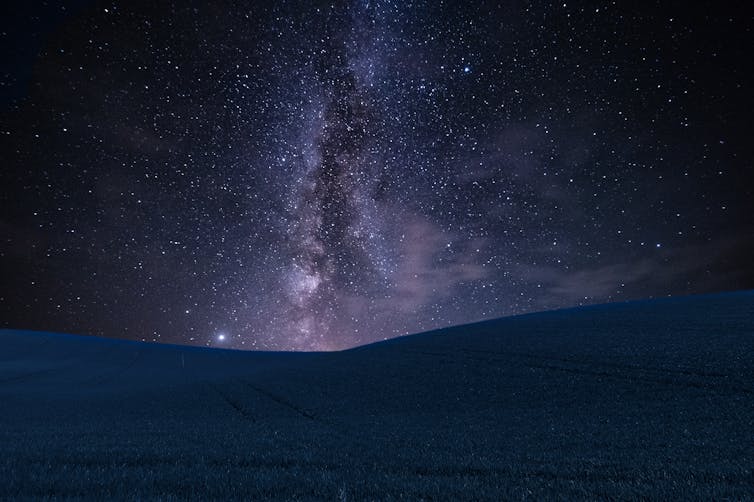 Galaxy sky at night