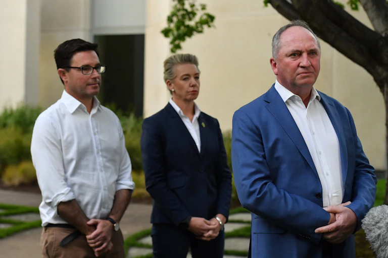 David Littleproud, Bridget McKenzie and Barnaby Joyce