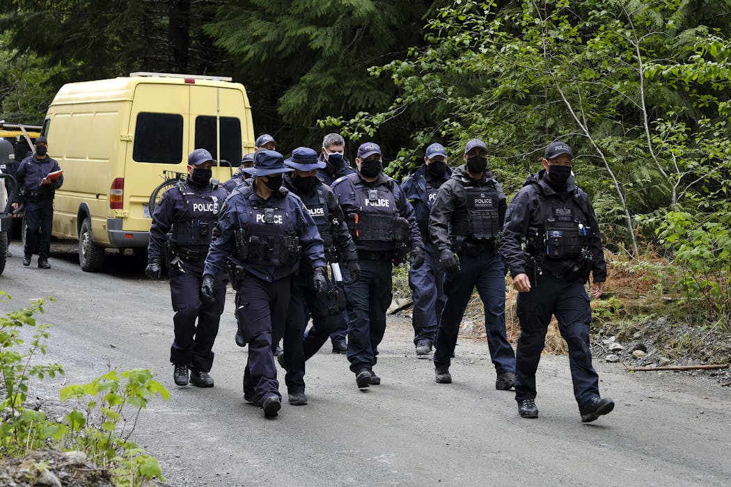 Intense police surveillance for Indigenous land defenders contrasts with a laissez-faire stance for anti-vax protesters