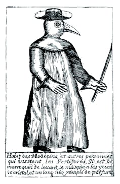 Etching from Jean-Jacques Manget 'Traite de la peste' 1721.