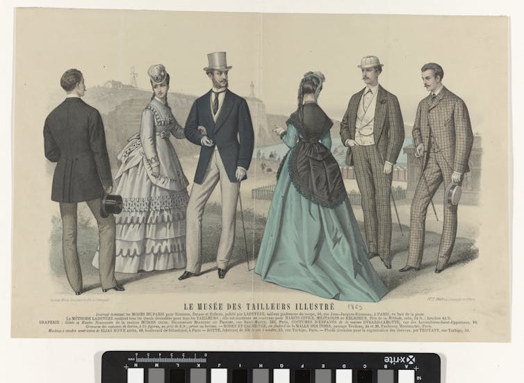 1860s fashion plate