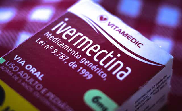 A box of ivermectin tablets