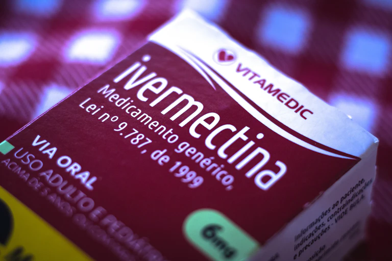 A box of ivermectin tablets