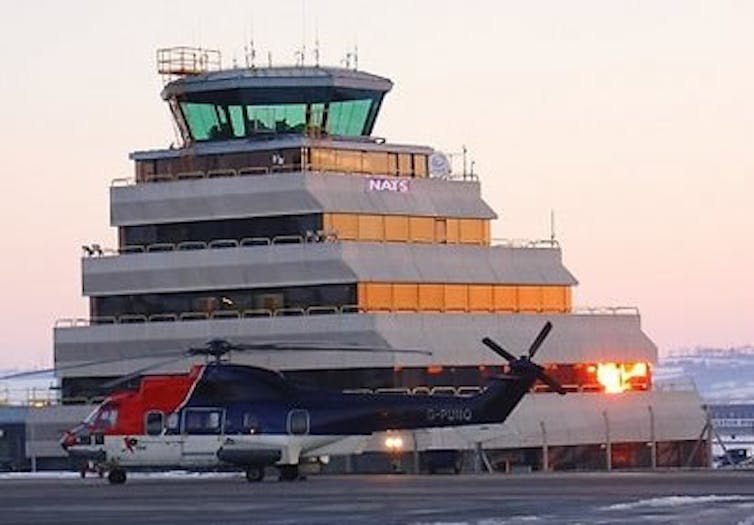 Aberdeen airport control tower