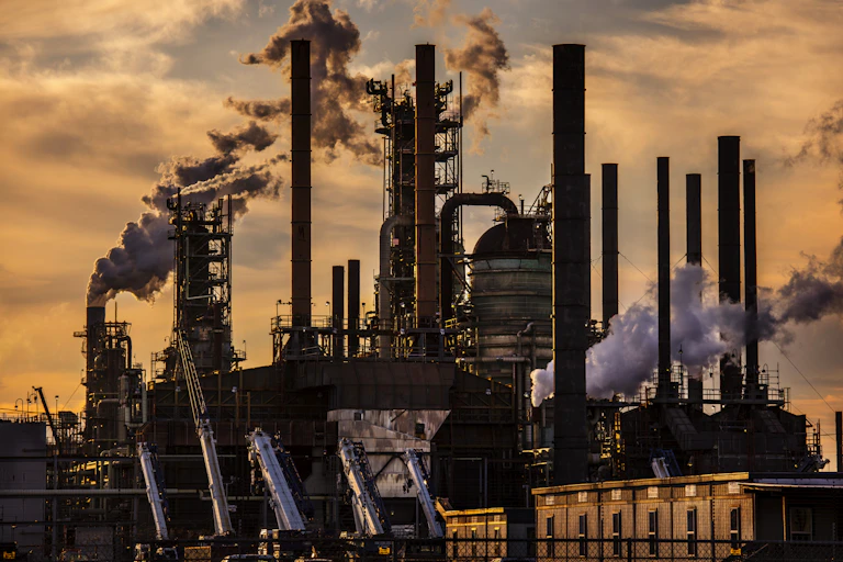 An oil refinery in Louisiana